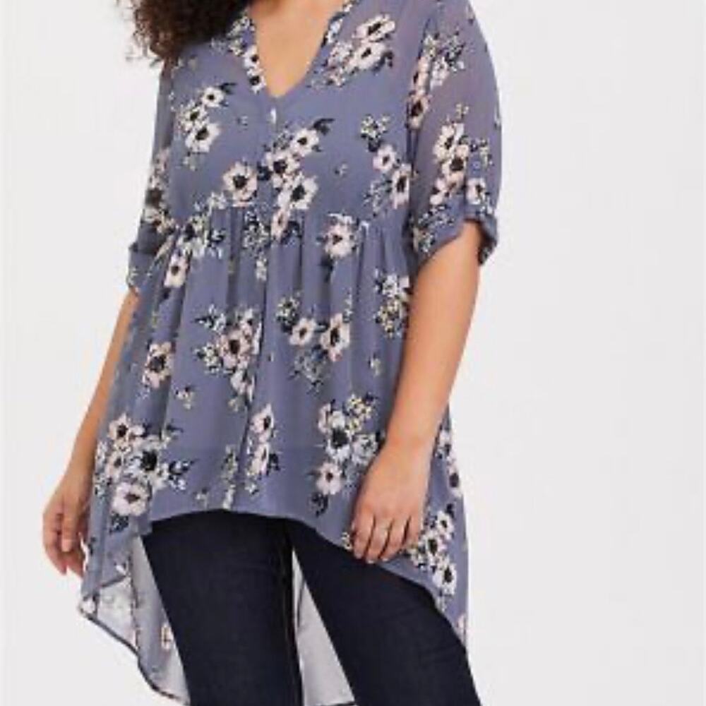 Torrid Lexie Floral Chiffon Dress Size 3 (3X)